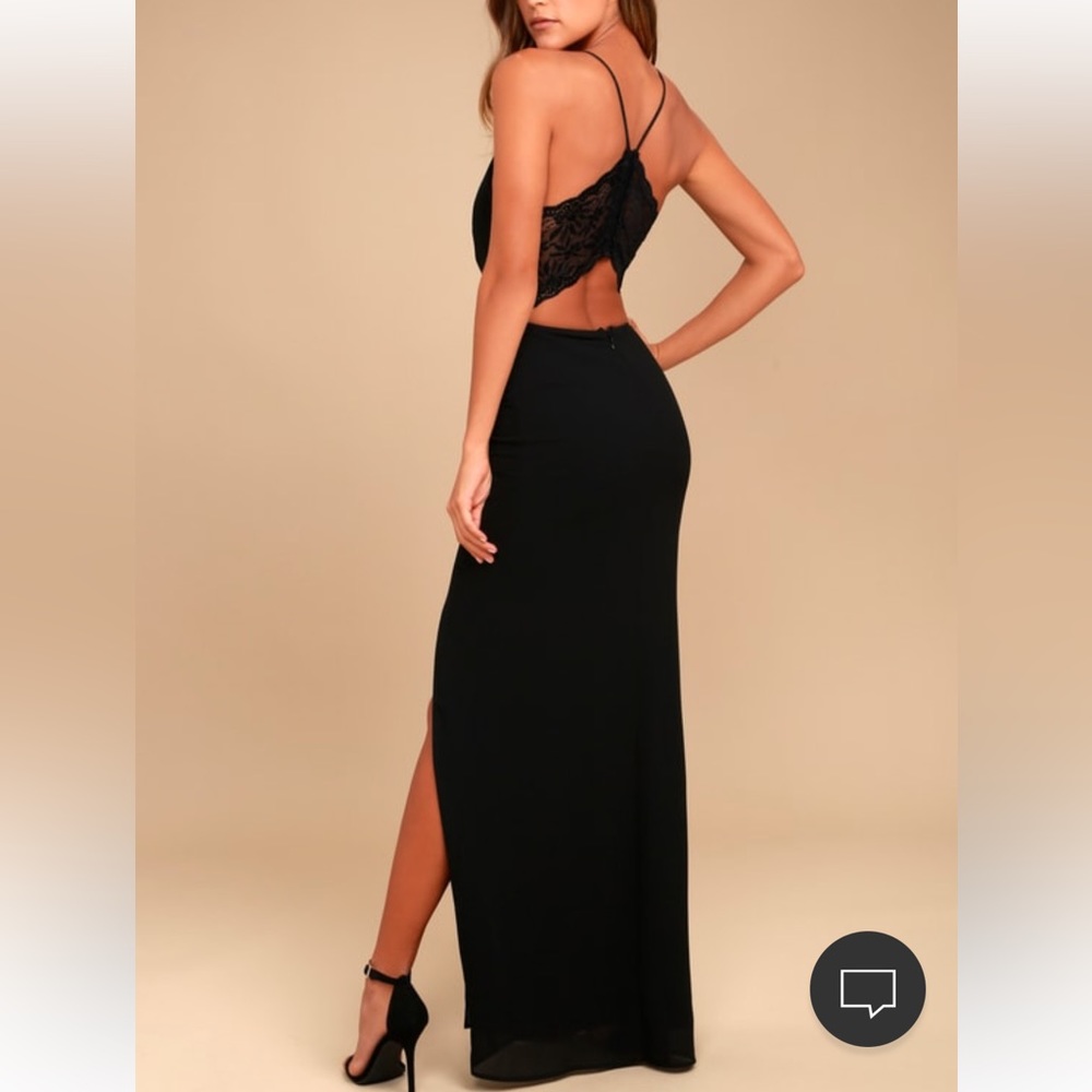 lulus black dress - xs